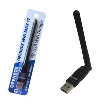 USB WiFi Dongle OPENBOX MAX 17 2,4GHz 150 Mbps s anténkou